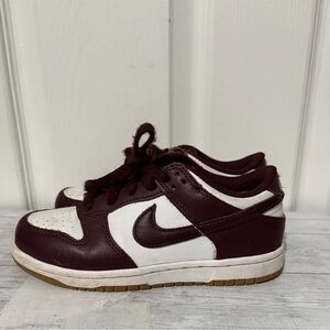 Nike Kids' Burgundy and White Sneakers